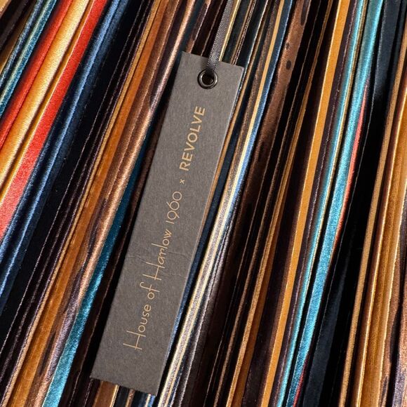 House Of Harlow 1960 X Revolve Velvet Striped Maxi Skirt XXS NWT - Picture 2 of 8